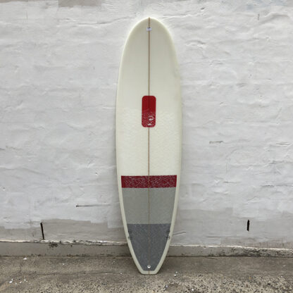 6'10 KU Red Grey Second Hand Surfboard