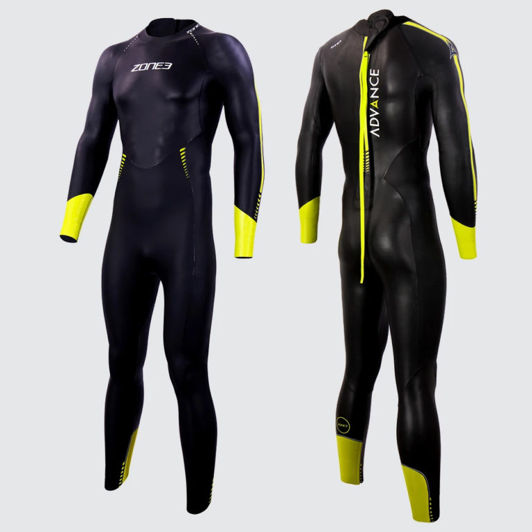 Overleg voorkant cafe Zone3 Mens Advance Swimming Wetsuit - Manly Surfboards